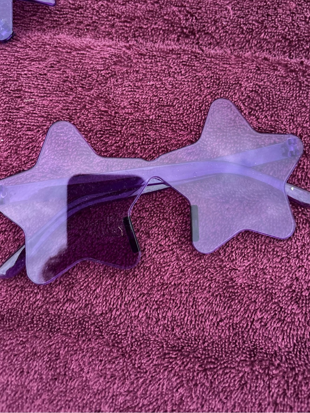 Lot of 14 Purple Star-Shaped Sunglasses - Acrylic